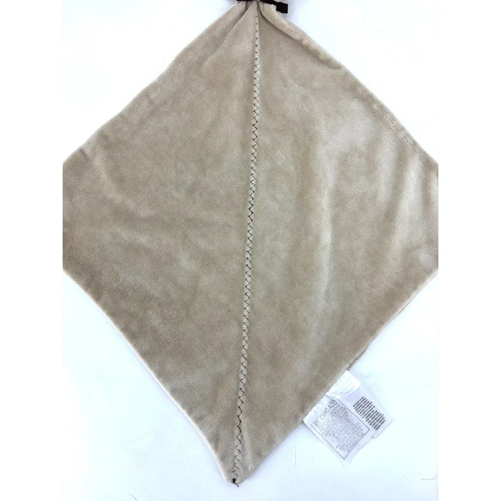 Precious Firsts by Carters Lovey Blankie Blanket Teddy Bear‎ Bow Rattle Tan Soft